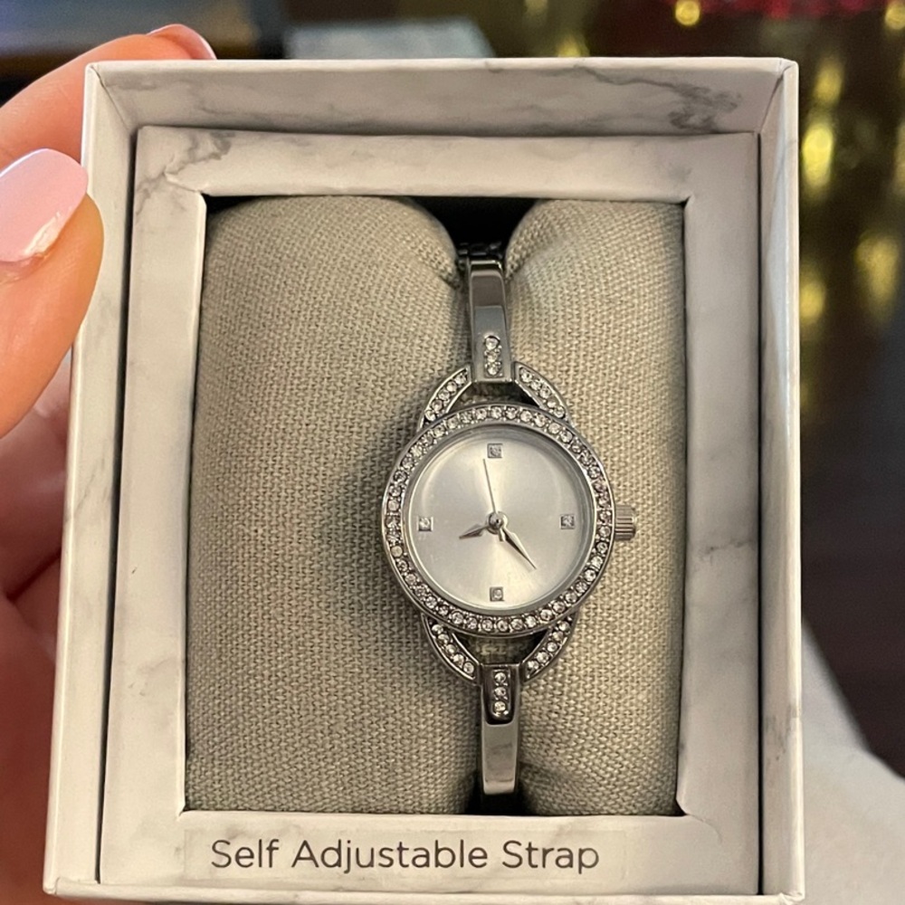Next Silver Women's Watch with Crystal Details